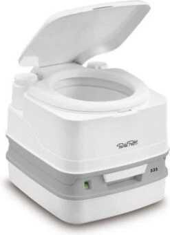 Thetford Qube 335 Porta Potti - Met Hold Down Kit - Wit -Campingwinkels 872x1200