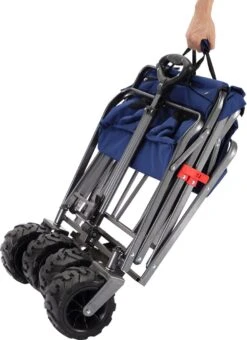 AREBOS Handkar | Transportwagen | Apparatuurwagen | Opvouwbaar | Blauw -Campingwinkels 873x1200 6