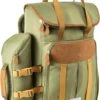 Cabinmax Koeltas - Koelrugzak - Picknick - Picknicktas Met Flessenhouder - Koelrugtas 24L - Olive Green