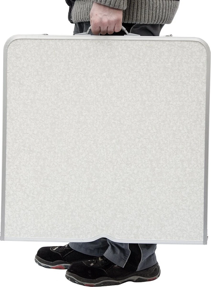 Inklapbare, In Hoogte Verstelbare Campingtafel 120x60x70cm Incl. 4 Inklapbare Krukken Campingtafel S 4 Inklapbare, In Hoogte Verstelbare Campingtafel 120x60x70cm Incl. 4 Inklapbare Krukken Campingtafel S - Afbeelding 4