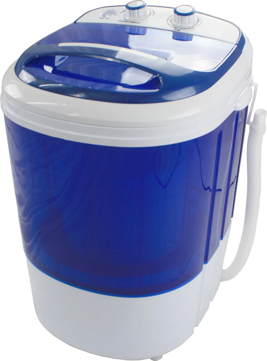 Lowander Mini Wasmachine 3kg Met Centrifuge - Kleine Camping Wasmachine - Met Bovenlader 1 Lowander Mini Wasmachine 3kg Met Centrifuge - Kleine Camping Wasmachine - Met Bovenlader