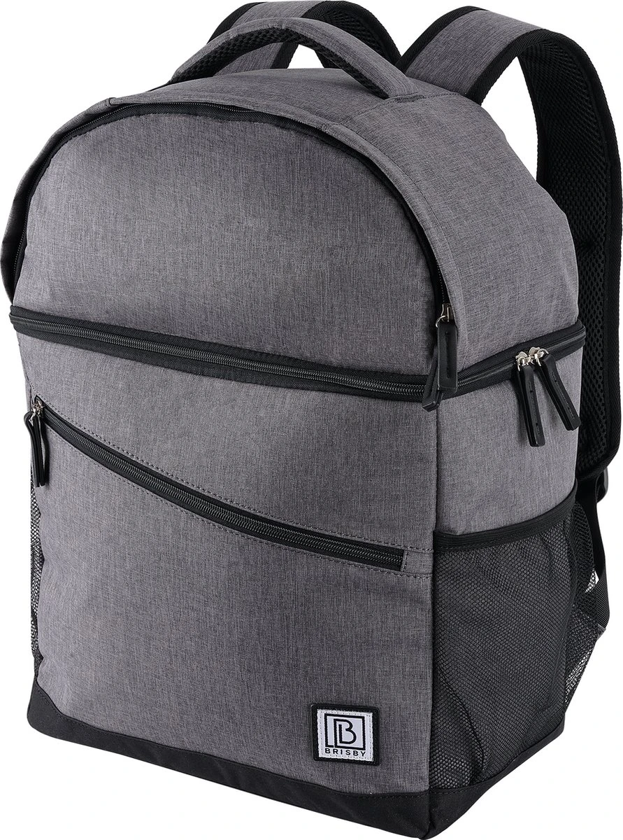 Brisby 4 Laags Geïsoleerde Koeltas Rugzak - 25 Liter - Met Handige Vakken Voor Bestek En Essentials - Waterafstotend Materiaal - Donkergrijs 2 Brisby 4 Laags Geïsoleerde Koeltas Rugzak - 25 Liter - Met Handige Vakken Voor Bestek En Essentials - Waterafstotend Materiaal - Donkergrijs - Image 2