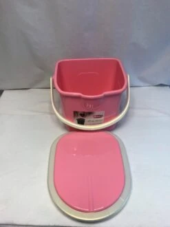 Branq Toiletemmer Draagbaar Met Deksel - 15,5L - Roze -Campingwinkels 899x1200