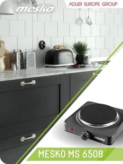 Elektrische Kookplaat - 1 Pit MS 6508 Mesko -Campingwinkels 900x1200 5