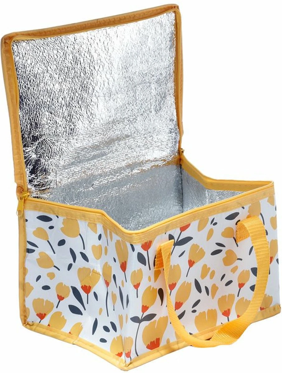 Kleine Lunch/sixpack Koeltas - Boterbloem Print - 20 X 30 Cm - 12 L 7 Kleine Lunch/sixpack Koeltas - Boterbloem Print - 20 X 30 Cm - 12 L - Image 7