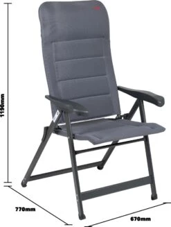 Crespo Standenstoel - AP-237 Air-Deluxe - Grijs (86) -Campingwinkels 906x1200