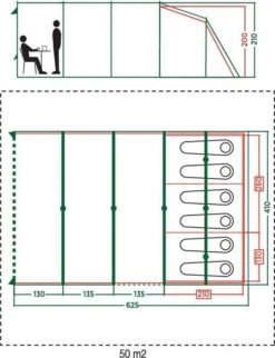 Coleman Vail 6L Tunneltent - Familie Tent - 6-Persoons - Grijs/Groen 13 Coleman Vail 6L Tunneltent - Familie Tent - 6-Persoons - Grijs/Groen -Campingwinkels 920x1200 4