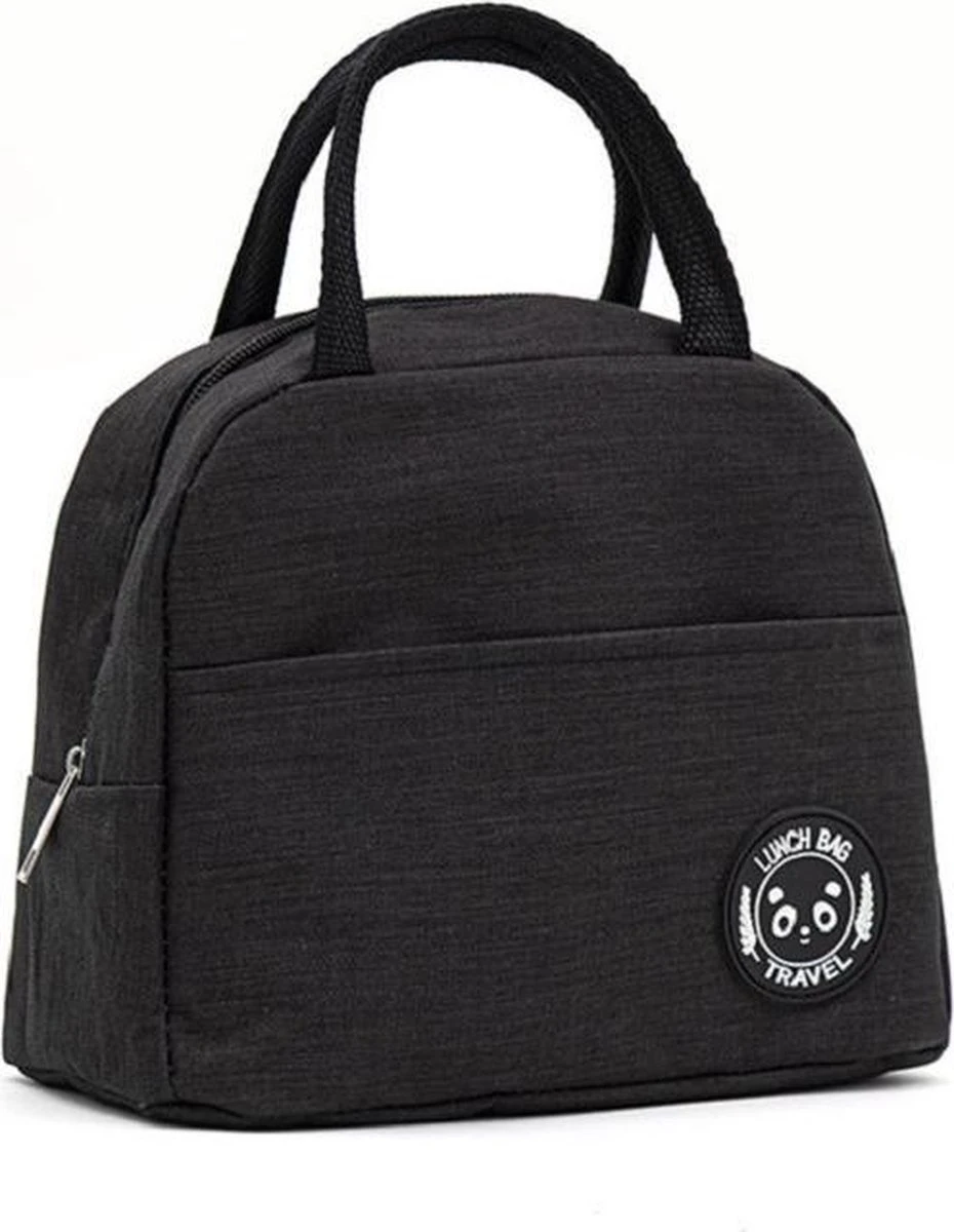 Koeltas - Lunchtas - Volwassenen En Kinderen - Compact & Handig: Zomer - Picknick -School - Lunch - Werk - Klassiek Zwart 2 Koeltas - Lunchtas - Volwassenen En Kinderen - Compact & Handig: Zomer - Picknick -School - Lunch - Werk - Klassiek Zwart - Image 2