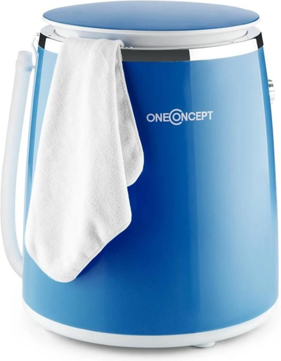Ecowash Pico Mini-wasmachine En Centrifuge - 3,5 Kg - 380 W - IPX4 Waterdicht - Centrifugatievermogen 1320 TPM - Blauw 1 Ecowash Pico Mini-wasmachine En Centrifuge - 3,5 Kg - 380 W - IPX4 Waterdicht - Centrifugatievermogen 1320 TPM - Blauw