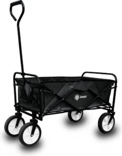 Rijoka Opvouwbare Bolderkar Mét Harde Bodem | Zwart