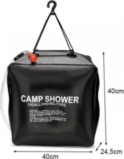 Merkloos Buitendouche Solar - Camping Douche - Solar Buitendouche - Buitendouche Met Warm Water - Zonnedouche - Draagbare Douche - Douchezak 40L -Campingwinkels 938x1200 1