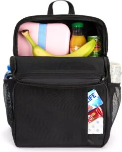 Sunflake Koeltas Rugzak (28L) - Geschikt Voor 16 Blikjes - Lunchtas Voor Dames En Heren - Zwart 11 Sunflake Koeltas Rugzak (28L) - Geschikt Voor 16 Blikjes - Lunchtas Voor Dames En Heren - Zwart -Campingwinkels 961x1200 8