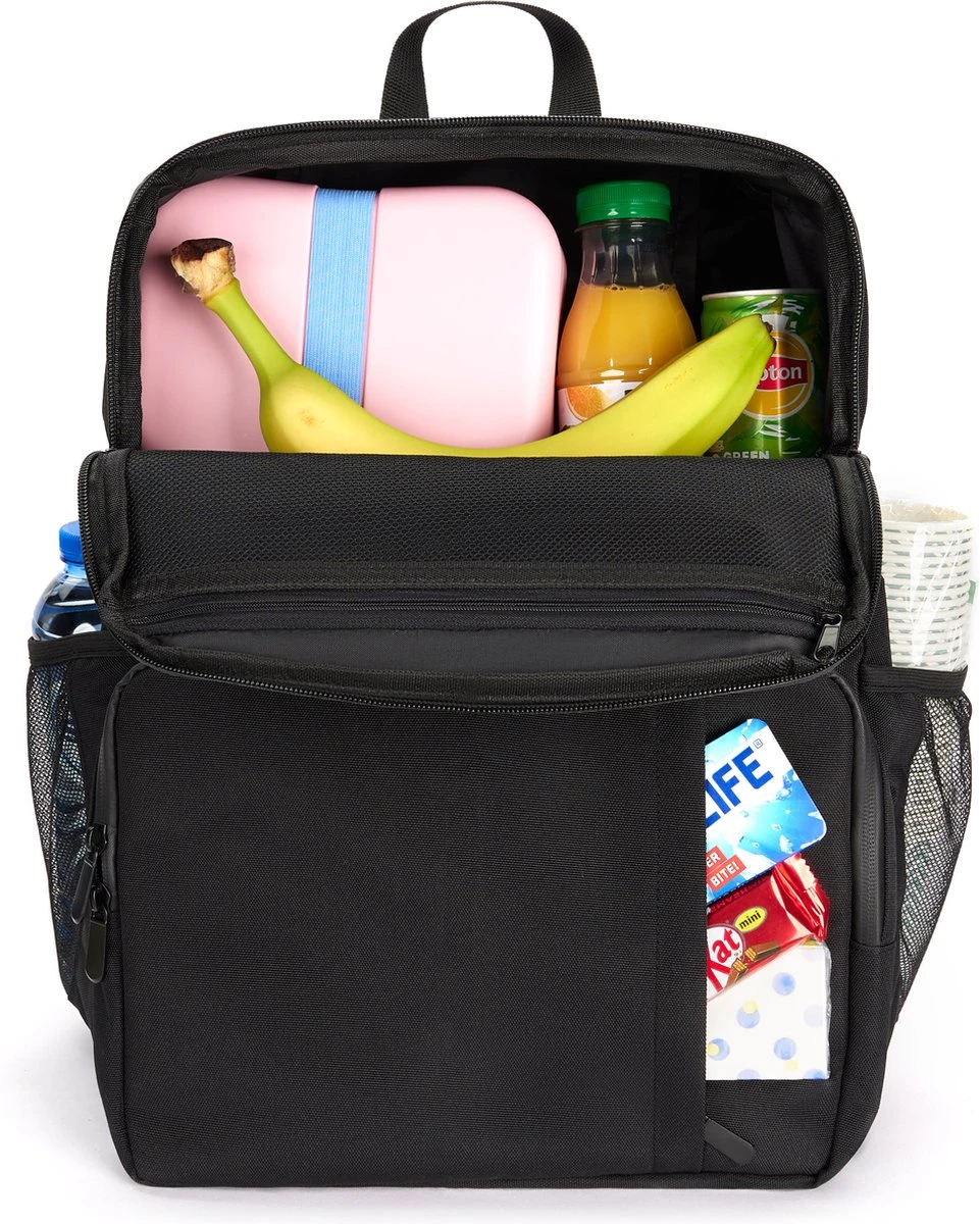 Sunflake Koeltas Rugzak (28L) - Geschikt Voor 16 Blikjes - Lunchtas Voor Dames En Heren - Zwart 4 Sunflake Koeltas Rugzak (28L) - Geschikt Voor 16 Blikjes - Lunchtas Voor Dames En Heren - Zwart - Image 4