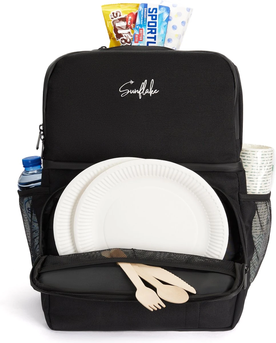Sunflake Koeltas Rugzak (28L) - Geschikt Voor 16 Blikjes - Lunchtas Voor Dames En Heren - Zwart 6 Sunflake Koeltas Rugzak (28L) - Geschikt Voor 16 Blikjes - Lunchtas Voor Dames En Heren - Zwart - Image 6