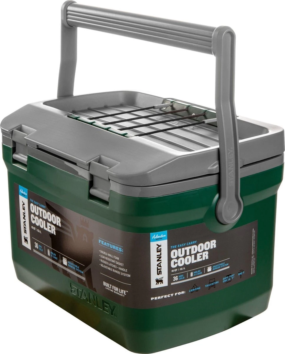 Stanley The Easy Carry Outdoor Cooler 15,1L - Koelbox - Green 2 Stanley The Easy Carry Outdoor Cooler 15,1L - Koelbox - Green - Afbeelding 2