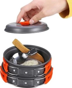 Camping Outdoor Kookset 13-delig Camping Servies En Pannen Pannenset Keukengerei - BPA-vrij & Geen Giftige Stoffen - Opvouwbaar & Licht - Ideaal Voor Reizen, Festival, Wandelen 13 Camping Outdoor Kookset 13-delig Camping Servies En Pannen Pannenset Keukengerei - BPA-vrij & Geen Giftige Stoffen - Opvouwbaar & Licht - Ideaal Voor Reizen, Festival, Wandelen -Campingwinkels 989x1200 4