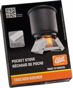Esbit Brander Pocket Stove S - Incl 16x5 Gr Esbit Blokjes - Compact -Campingwinkels 998x1200